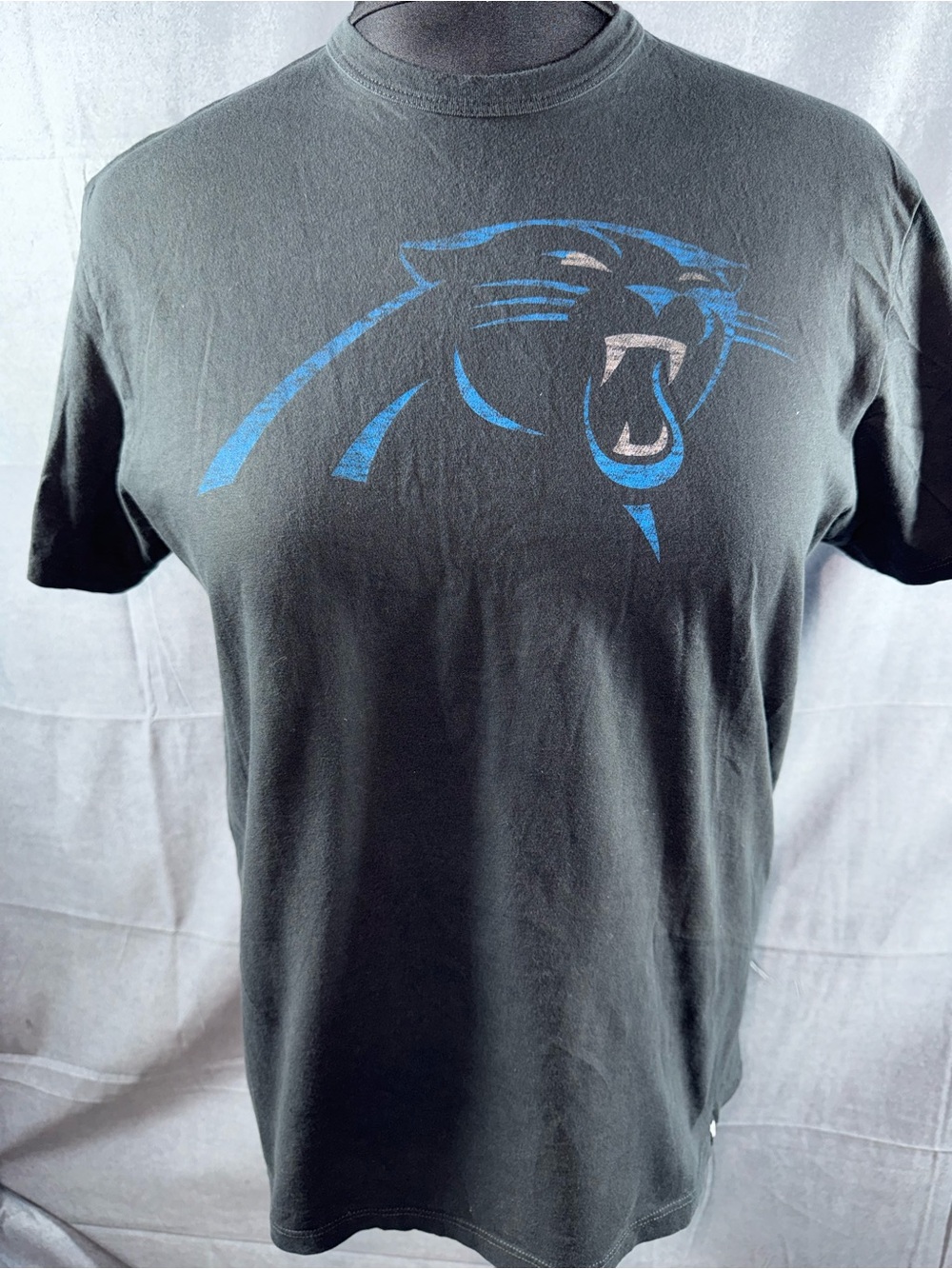 2952-47 Brand Black Tee with Blue Panther Graphic